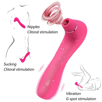 Clit Čiulpia Spenelių Vibratorius Čiulpti Moterų Blowjob Klitorio Stimuliatorius už Masturbator seksualus žaislas G-taško Vibratorius forAdult Pora