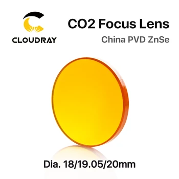 Cloudray Kinijos CO2 ZnSe Fokusavimo Objektyvas Dia.18 19.05 20 mm FL38.1 50.8 63.5 101.6 127mm 1.5 - 4