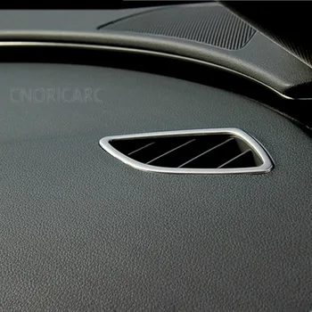 CNORICARC Automobilių Oro Kondicionieriai Lizdo Rėmo Dekoratyvinės Juostelės Audi A6 C7 2012-18 Nerūdijančio Plieno Oro Angos Dangčio Apdaila