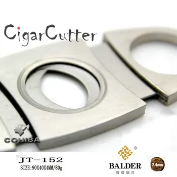 COHIBA Cigarų Pjovimo visiškai Naujas, Nerūdijančio Plieno Metalo Klasika Cigarų Pjovimo Giljotina Su Dovanų Dėžutė Cigarų Žirklės Dovana