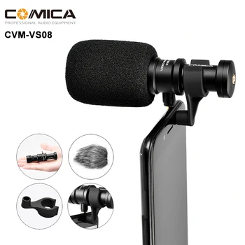 Comica BTM-VS08 Belaidžio Mobiliojo Telefono Mikrofonas Mini Nešiojamas Mikrofonas, Video Interviu Vlog Mic 