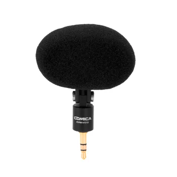 Comica BTM-VS10 XY Stereo Dual mic Mikrofonas Mini Lankstus 3.5 mm Plug-in, Mikrofonas, Mic, dėl GOPRO Kamera