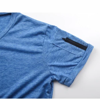 Covrlge 2019 Mens Vneck Užtrauktukas T-shirt vyrams Marškinėliai Fitneso Tshirts 5XL Prekės ženklo Drabužių Vyrams Nemokamas Pristatymas Streetwear MTS544-1