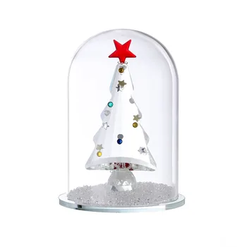 Crystal Kalėdų Eglutė Miniatiūrinės Figūrėlės Stiklo Kalėdų Eglučių Papuošalai Kalėdų Kristalų Amatų Namų Dekoro Vestuvių Prespapjė