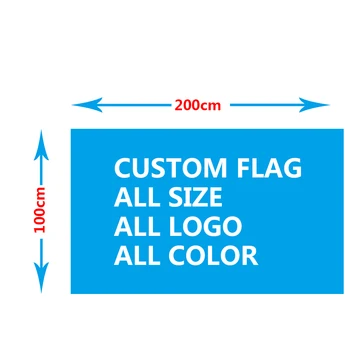 Custom vėliavos 100X200cm 100D Poliesteris mes dizainą, bet logotipas bet kokios spalvos vienoje pusėje vėliavos namų puošybai Užsakymą vėliavos banner