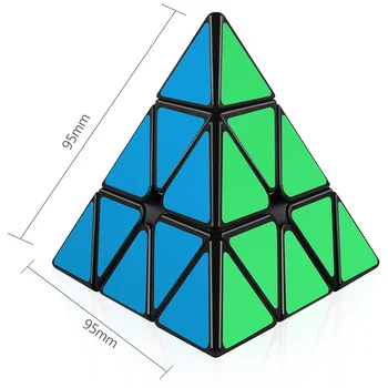 D-FantiX Moyu Mofang Jiaoshi piramidės 3x3 Greitis Kubas, 3x3x3 Magiškasis Kubas, Trikampis Kubo Galvosūkį Žaislai, Dovanos Vaikams, Suaugusiems, Studentams