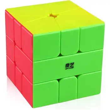 D-FantiX Qiyi Qifa Aikštėje-1 Kubo SQ1 Magic Cube Stickerless Aikštės-vieno Greičio Kubo Formos Galvosūkį Sklandžiai Tekinimo Square1 KV. 1 Kubas