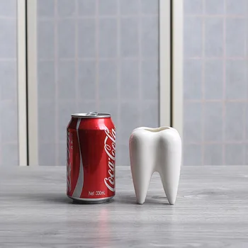 Dantų vazonas vaza dantų statula modelis odontologijos klinika dovanų dantų žaislas dantų implantai dantų ortodontinis helovinas sodo dekoro