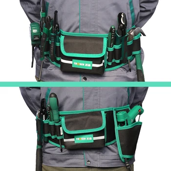 Darbas rinkinys krepšys įrankių diržą įrankį, dailidės, elektrikai organizatorius kišenė kuprinė maišelis toolbelt peties saugojimo juosmens rankinė