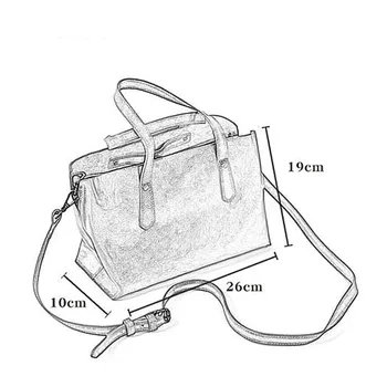 Daržovių raugintos odos rankų darbo maišelis kelių sluoksnis minkštos odos rankinė multi-kamera priemiestinių moterų maišelį pečių maišą