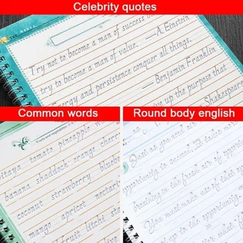 Daugkartinio naudojimo angliško Žodžio šrifto kopijuoti knygos Nustatyti copybook už kaligrafija vaikų, suaugusiųjų ranka rašyti knygas