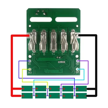 Dawupine Li-ion Baterija Atveju Įkrovimo Apsaugos spausdintinių plokščių PCB LED Dėžutė Korpusas Metabo 18V 6.0 Ah 3Ah Ličio Baterija Shel