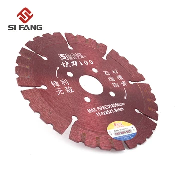 Deimantinis Pjovimo Diskas 114mm Kampinis Šlifuoklis Pjūklo Ašmenys, skirti Plytų, Akmens ir sieninio lizdo 114mm*22mm*1,8 mm
