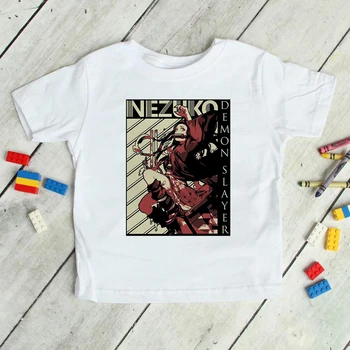 Demon Slayer Marškinėliai Vaikams Kimetsu nr. Yaiba Vaikai Japonija, Anime, Manga Kūdikių Drabužiai.