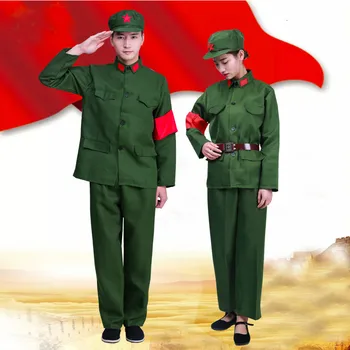Derliaus Karinės Uniformos Raudonos Apsaugai Moterų Patikimesnis Drabužiai, Fotografijos Armijos Uniformą Raudonosios Armijos Kinijos Veiklos Kostiumas