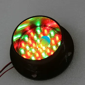 Didelio ryškumo DC12V derinys raudonos, žalios individualų 100mm LED eismo signalų šviesos lempos