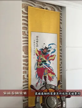 Didelis Azijos efektyvių Talismanas Exorcise piktųjų dvasių Exorcisms miesto curtilage Zhong Kui Dievui handpainted FENG SHUI tapyba