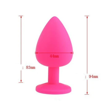 Didelis dydis, Keturios spalvos pasirinktos Silikono Analinis Žaislai Sklandžiai Liesti Butt Plug Erotiniai Žaislai Analinis Kaištis Sekso Žaislai Sekso Produktai Vyrams
