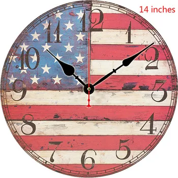 Didelių pardavimų sieninis laikrodis apdailos kūrybos laikrodžiai 34cm žadintuvas užsakymą senas laikrodis sieninis laikrodis