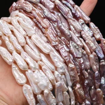 Didmeninė Baroko Violetinės, Baltos spalvos Gėlavandenių Perlų Nereguliarus Natūralių Perlų Papuošalai Priėmimo 