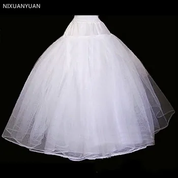 Didmeninės Vestuvių Priedai 2021 Kamuolys Suknelė Pagrindinio Mergina Vestuvių Suknelė Balta Ilgai Underskirt Merginos Sijonas