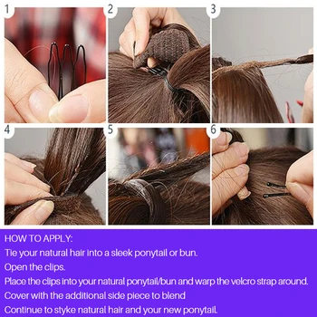 DinDong Slidinėti Nerijos Plaukai surišti į arklio Plėtiniai 24 colių Sintetinių Raišteliu plaukai surišti į uodegą Hairpiec