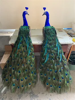Dirbtinis paukštis didelis 120cm gražus povas plunksnų modelis putų&plunksnų paukštis rankdarbių,sode vestuvių dekoravimas a2638