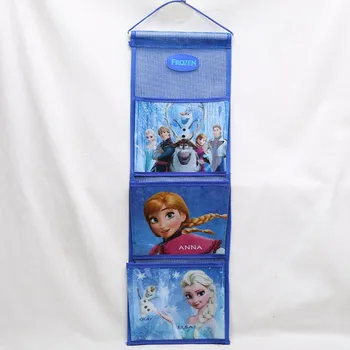 Disney princesė vaikų pliušinis kuprinė saugojimo kabo maišelis Šaldytų ELSA maža spinta saugykla sienos duris kišenėje rūšiavimo krepšys