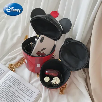 Disney Pu Oda Mažas Maišelis Mergina Mickey Mielas Juokingas Tortas, Ledai Mados Tendencijų Mergina Messenger Grandinės Krepšys