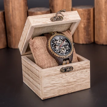 DODO ELNIAS Medžio Mechaninis laikrodis Vyrams, Vandeniui Šviesos Automatinis Laikrodžiai Uhren Herren Relogio Masculino Kalėdų dovana