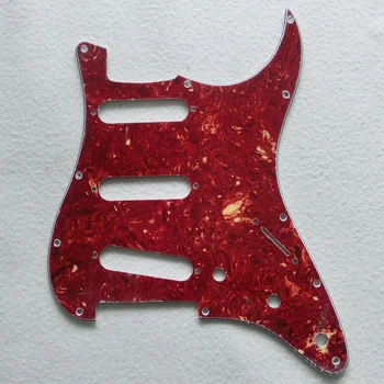 Donlis JAV standartas 4ply VPAS, Ruda raudona vėžlio nekilnojamojo kino viršuje gitara gaurd už Strat Modernaus Stiliaus Elektrinė Gitara pickguard