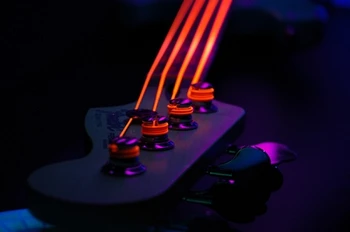 DR K3 Hi-def Neoninės Raudonos Fluorescentinė Elektrinės Gitaros Stygos, Šviesos 09-42 ar Vidutinio 10-46