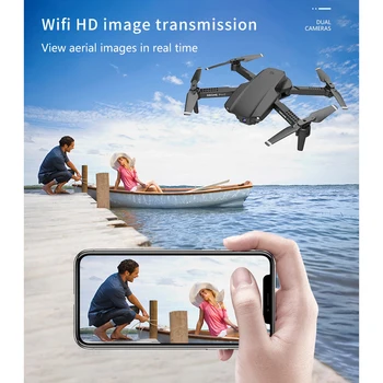 Drone RC Quadcopter w/ 1080P HD Kamera Aukščio Laikyti Begalvis Režimas, Sulankstomas Drones 