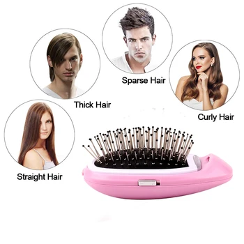 Dropship Joninis Plaukų Šepetys Nešiojamieji Elektriniai Hairbrush Anti Static Magija Neigiamų jonų Plaukų Masažas Šukos ne daugiau frizz