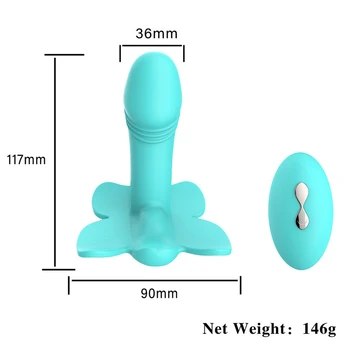 Drugelis Nešiojami Dildo Vibratorius Moterims Nuotolinio Valdymo Makšties Kelnaitės Masturbator G Spot Klitorio Stimuliatorius Suaugusiųjų Sekso Žaislai