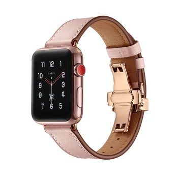 Drugelis sagtis diržu, apple watch band 44mm 40mm iwatch juosta 42mm 38mm 6/SE/5/4/3/2/1 apyrankė Originali Oda watchband