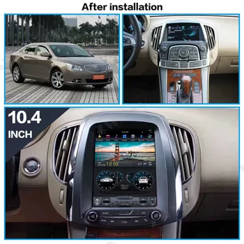 DSP Carplay vertikalus Tesla ekranas Android 9.0 Automobilio Multimedijos Grotuvo Buick lacrosse 2008-2013 GPS Radijas Auto stereo galvos vienetas