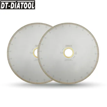 DT-DIATOOL 2vnt 300/350mm Šlapias Diamond Keramikos Pjovimo Disko Pjūklų Su Kablio Lizdas Pagimdė 60mm su 50mm Reduktorius, Skirtas Plytelių, Marmuro