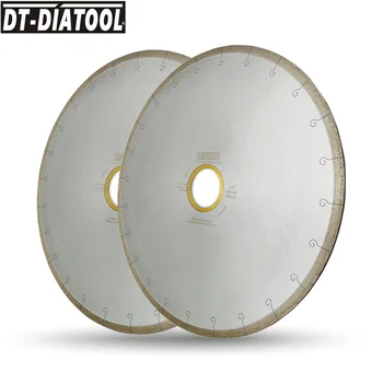 DT-DIATOOL 2vnt 300/350mm Šlapias Diamond Keramikos Pjovimo Disko Pjūklų Su Kablio Lizdas Pagimdė 60mm su 50mm Reduktorius, Skirtas Plytelių, Marmuro