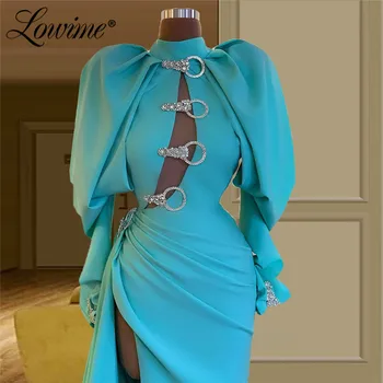Dubajus Dizainas, Cut-out Vakaro Suknelės arabų Elegantiškas Ilgas Rankoves Vakaro Drabužiai Artimųjų Rytų Moterų Undinė Šalis Suknelė Vestuvėms