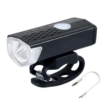 Dviračio šviesos diodų (LED) užpakalinis žibintas Galiniai Dviračių Nešiojamų Šviesos USBRechargeable Rainproof 300 Liumenų Dviračių Žibintas, Dviračio Žibintuvėlis