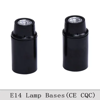 E14 CE/CQC Bakelite Lempos Laikiklis Retro E14 Varžtą, Lemputės, Lempų Lizdas Derliaus Edison Pakabukas Šviesos Lempos Bazės Savarankiškai Užraktas 6PCS/Daug
