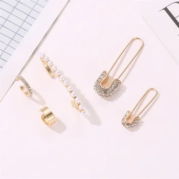Earing rinkiniai moterims apyrankės auskarai accesories mergaitėms prabangių auskarų aukso auskarai alternatyvios mados vestuviniai auskarai pearl