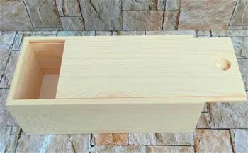EASONOV Stačiakampio formos pull-out medžio masyvo medinės dėžutės laikymo Dėžutė Dovanų Dėžutes, Mažas medinis langas Individualų medinėje dėžutėje
