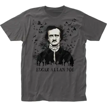 Edgar Allen Poe Varną Džersis Marškinėliai S Iki 2X