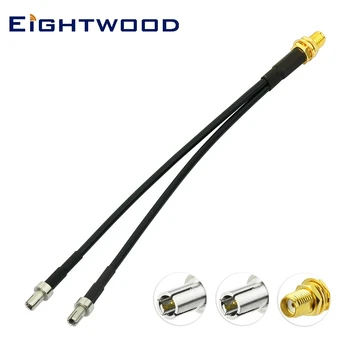 Eightwood SMA Female Dual TS9 Splitter Adapterio Antenos Kabelis 15 cm Y Tipo 4G LTE Maršrutizatorių USB Modemą, MiFi Hotspots 