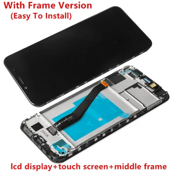 Ekrano ir Huawei Honor 7C, 7A Pro Touch Screen Išbandyti Lcd Screen+Ekrano Touch su Rėmu Remontą Huawei Honor 7C 5.7 colių