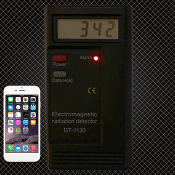 Elektromagnetinės Spinduliuotės Detektorių LCD Skaitmeninis EMF Matuoklį Dozimetro Testeris DT1130 WXTC
