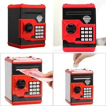 Elektroninių Piggy Bank ATM Slaptažodį taupyklė Pinigų Monetų Taupymo Dėžutė BANKOMATŲ Banko Mechaninė Indėlių seifas Vaikų Dovanų