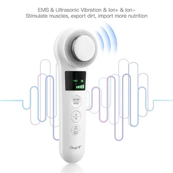 EMS Ultragarso Vibracija Šalto, Karšto Plaktukas Raukšlių Pašalinti Veido Kėlimo Grožio Baras LED Fotonų Šviesos Terapija Stabdžių Amžiaus Odos Priežiūros Priemonė